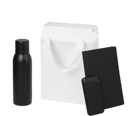 Подарочный набор Sorento, черный (термобутылка, ежедневник, аккумулятор) (A241143.010)
