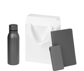 Подарочный набор Sorento, серый (термобутылка, ежедневник, аккумулятор) (A241143.080)