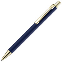 P18324.40 - Ручка шариковая Lobby Soft Touch Gold, синяя